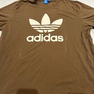 Adidas Men's Chocolate Brown Tee